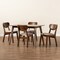 Baxton Studio Damara Mid-Century Modern Sand Fabric and Walnut Brown Finished Wood 5-Piece Dining Set 183-11646-11644-Zoro - alternate 9